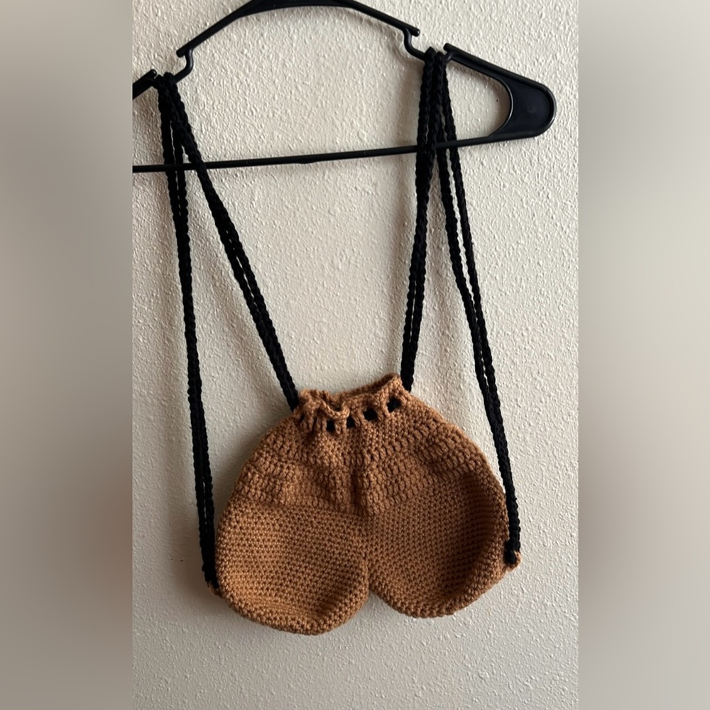 Crocheted BallSack Backpack Purse 🌟🏀🏈🏀🌟